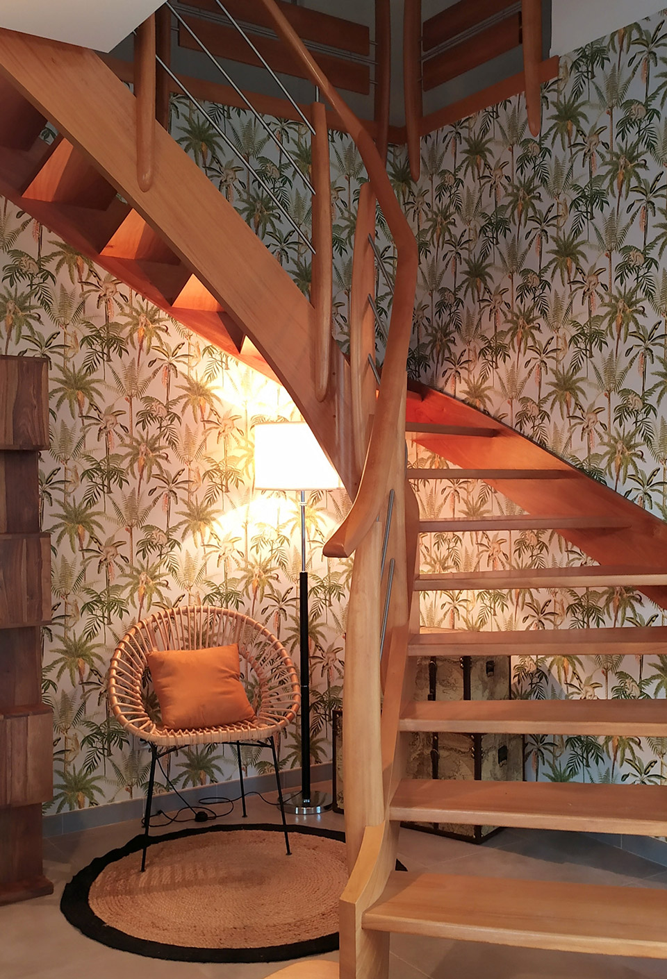 Montée d'escalier - vaste salon/séjour - Saint Hilaire de Riez